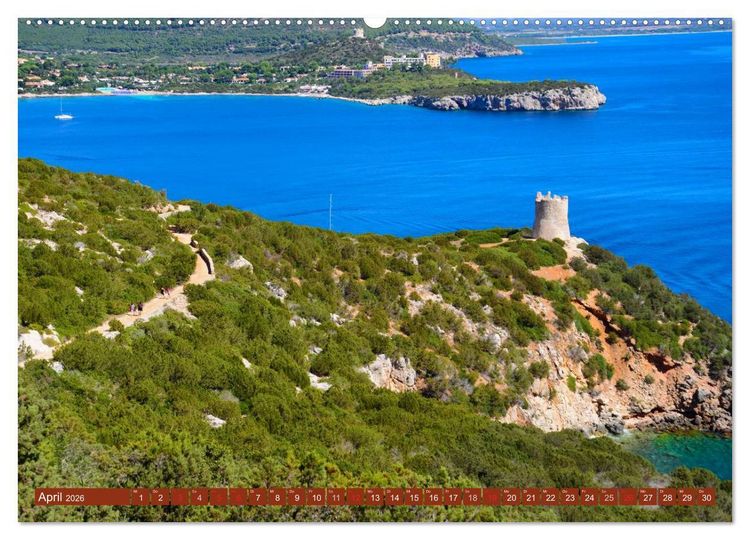 Produktbild: Sardiniens magische K&uuml;sten (hochwertiger Premium Wandkalender 2026 DIN A2 quer), Kunstdruck in Hochglanz
