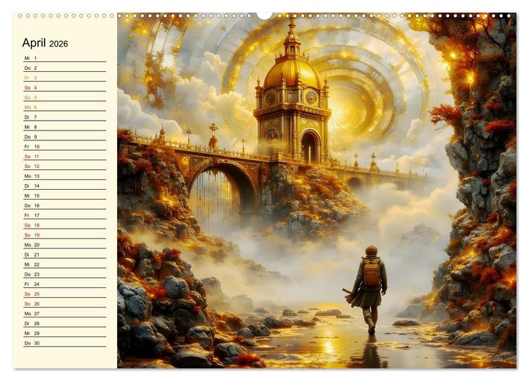 Produktbild: Flucht ins Wunder (Wandkalender 2026 DIN A2 quer), CALVENDO Monatskalender