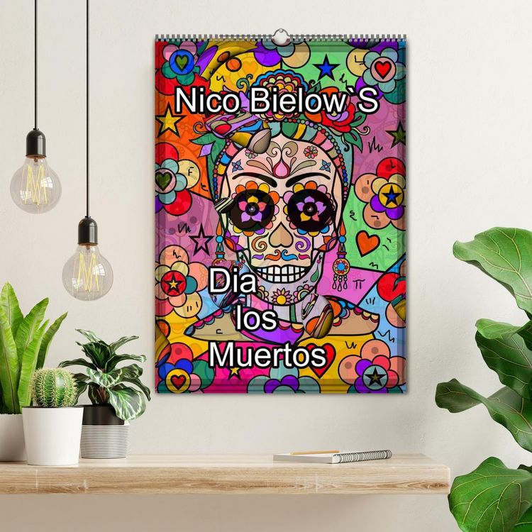 Produktbild: Nico Bielows Dia los Muertos (Wandkalender 2026 DIN A2 hoch), CALVENDO Monatskalender