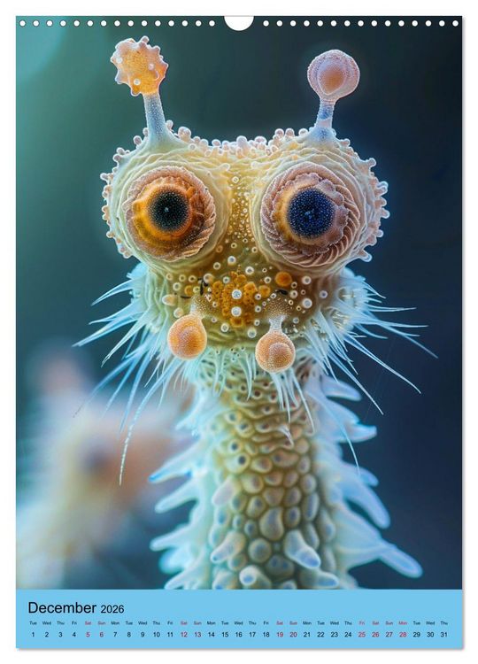 Produktbild: Microbial Cuteness (Wall Calendar 2026 DIN A3 portrait), CALVENDO 12 Month Wall Calendar