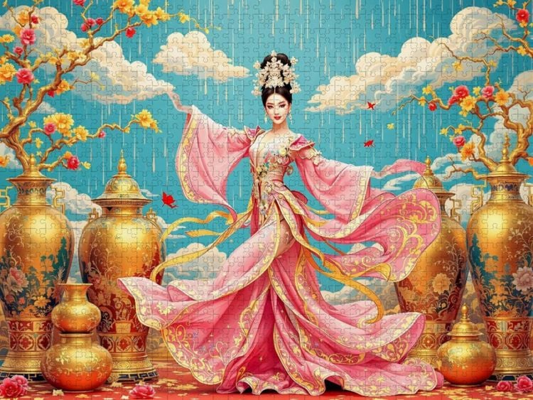 Produktbild: CALVENDO Puzzle Tanz der Morgenr&ouml;te | 2000 Teile Lege-Gr&ouml;&szlig;e 90x67cm Foto-Puzzle f&uuml;r gl&uuml;ckliche Stunden