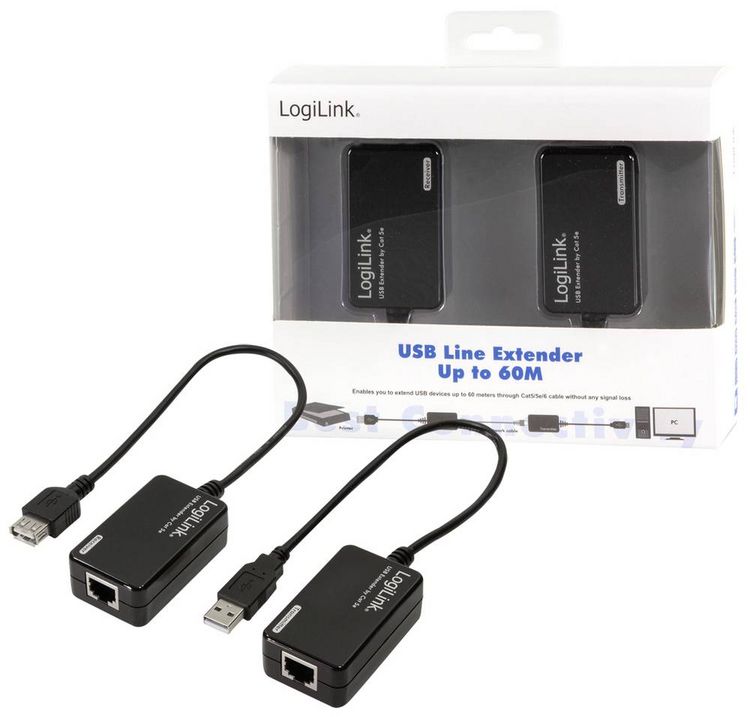 Produktbild: LogiLink Extender by CAT-5/6 Kabel bis zu 60 Meter