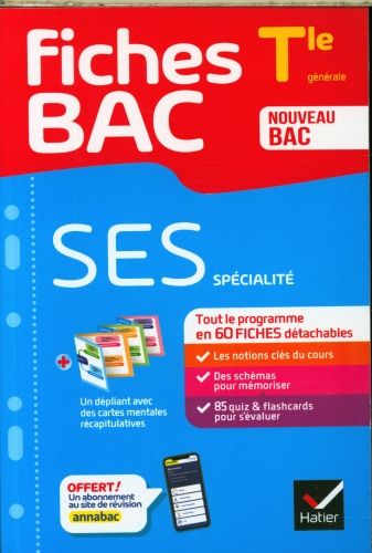 Produktbild: SES sp&eacute;cialit&eacute;, terminale g&eacute;n&eacute;rale : nouveau bac