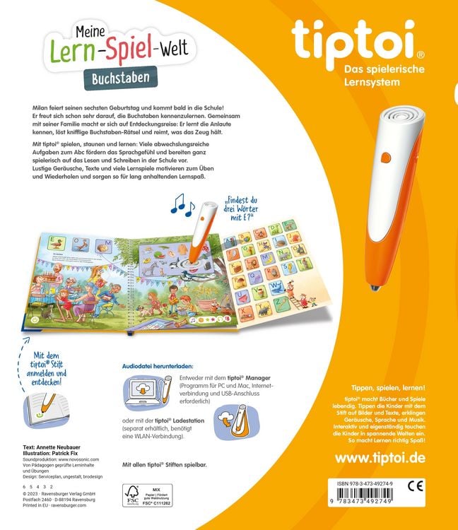 Produktbild: tiptoi&reg; Meine Lern-Spiel-Welt - Buchstaben