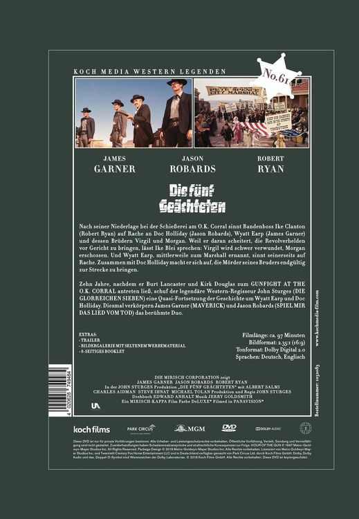 Produktbild: Die f&uuml;nf Ge&auml;chteten (Edition Western-Legenden #61)