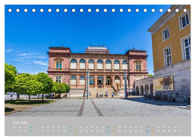 Produktbild: Weimar - das kulturelle Erbe (Tischkalender 2026 DIN A5 quer), CALVENDO Monatskalender