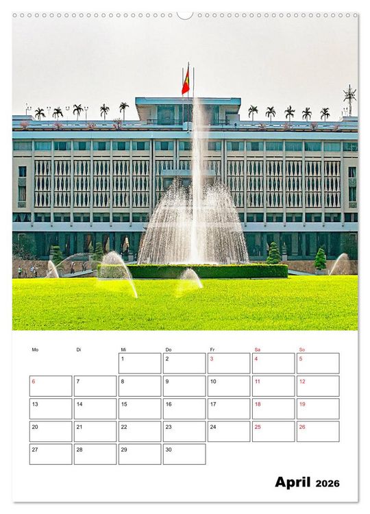 Produktbild: Ho-Chi-Minh-Stadt - die sch&ouml;nsten Sehensw&uuml;rdigkeiten (Wandkalender 2026 DIN A2 hoch), CALVENDO Monatskalender