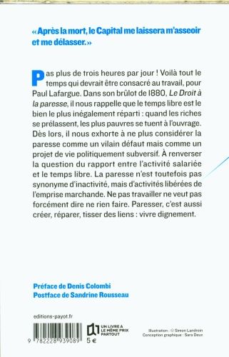 Produktbild: Le droit &agrave; la paresse suivi de Le cat&eacute;chisme des travailleurs