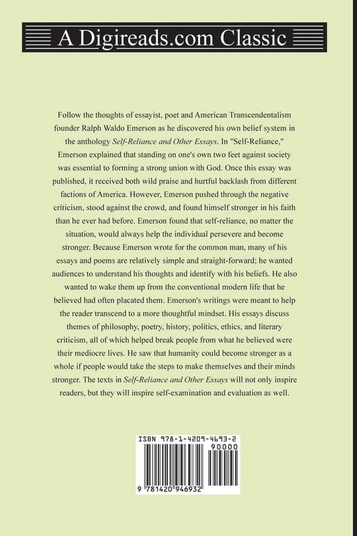 Produktbild: Self-Reliance and Other Essays