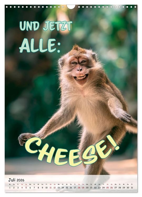 Produktbild: Tierisch erwischt (Wandkalender 2026 DIN A3 hoch), CALVENDO Monatskalender