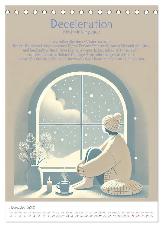 Produktbild: The anti-stress path - Monthly inspirations for more balance (Desk Calendar 2026 DIN A5 portrait), CALVENDO 12 Month DeskCalendar