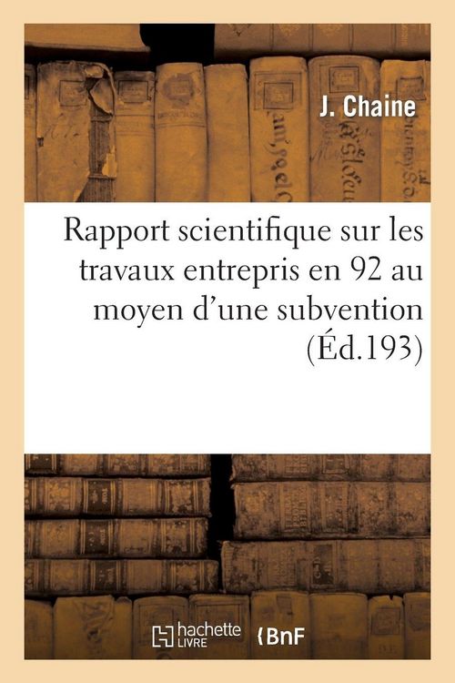 Produktbild: Rapport scientifique sur les travaux entrepris en 1912