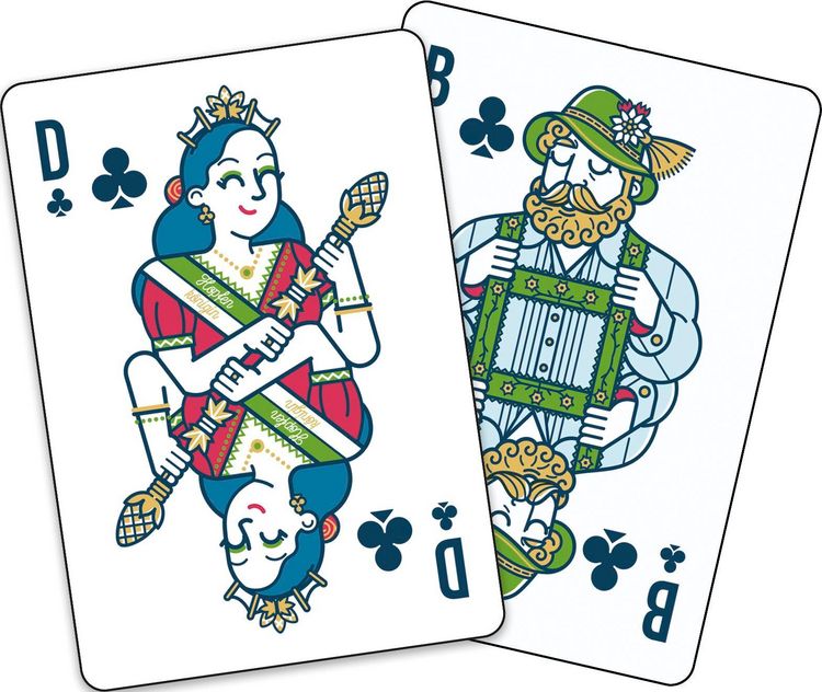 Produktbild: Servus! 55 Spielkarten mit bayerischen Motiven