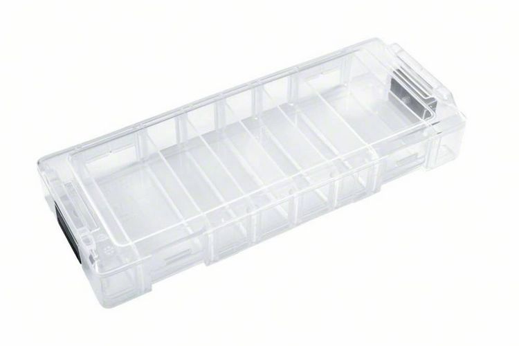 Produktbild: Bosch Professional L-Boxx Micro 1600A025A2 Werkzeugbox Polypropylen Transparent (L x B x H) 106 x 259 x 42 mm