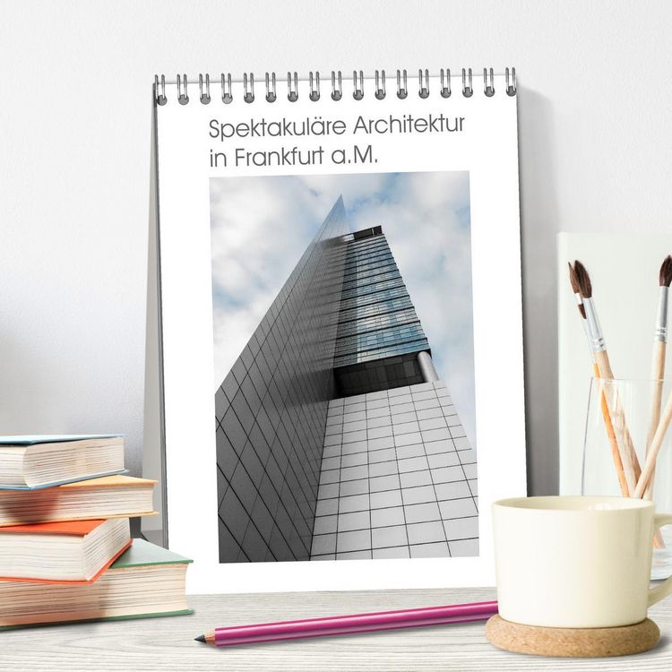 Produktbild: Spektakul&auml;re Architektur in Frankfurt a.M. (Tischkalender 2026 DIN A5 hoch), CALVENDO Monatskalender