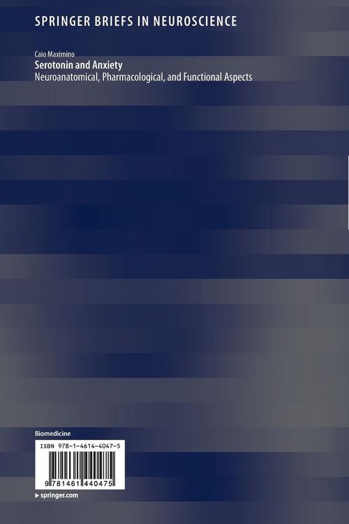 Produktbild: Serotonin and Anxiety