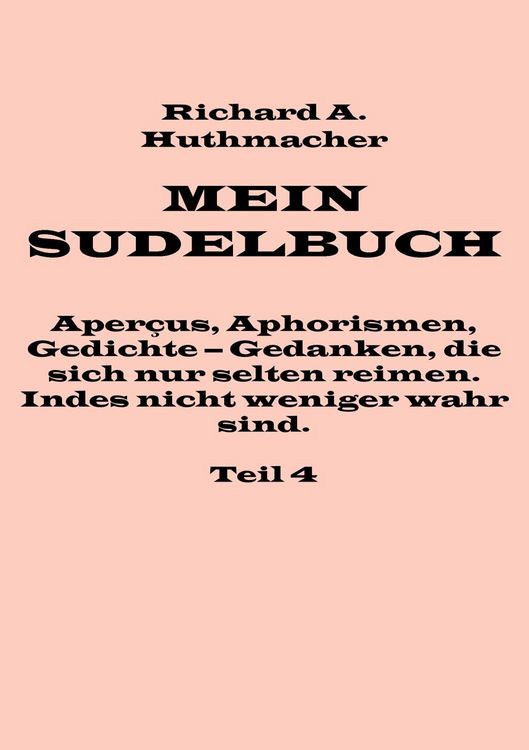 Produktbild: Mein Sudelbuch, Teil 4
