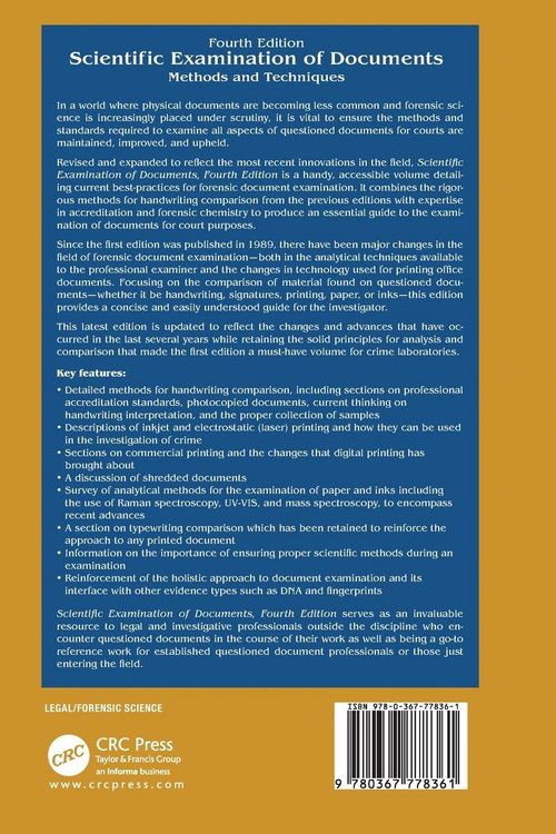 Produktbild: Scientific Examination of Documents