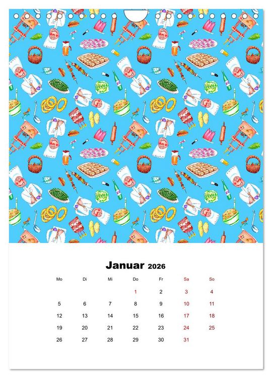 Produktbild: MUSTERMACKE (Wandkalender 2026 DIN A4 hoch), CALVENDO Monatskalender