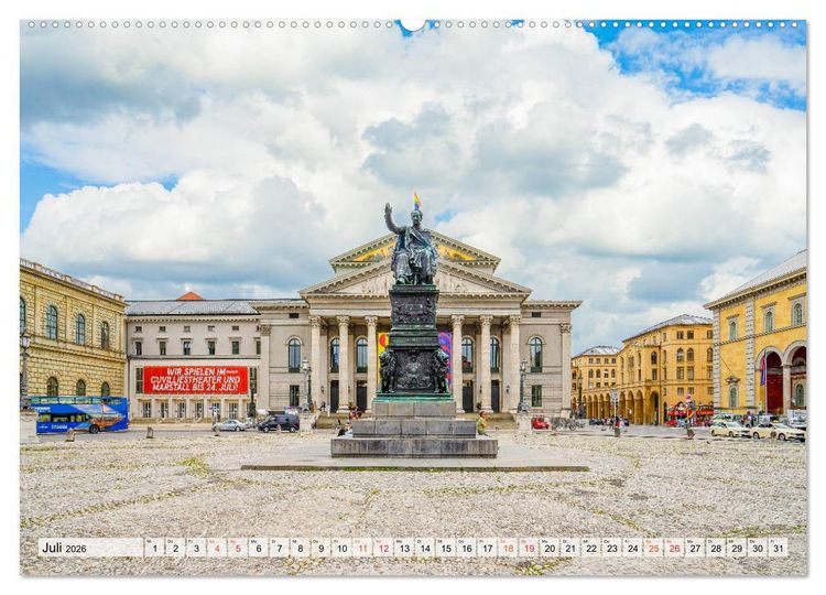Produktbild: M&uuml;nchen Impressionen (Wandkalender 2026 DIN A2 quer), CALVENDO Monatskalender