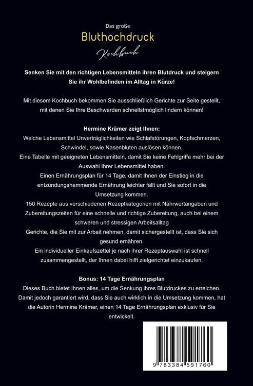 Produktbild: Das gro&szlig;e Bluthochdruck Kochbuch &ndash; 150 gesunde & herzfreundliche Rezepte f&uuml;r jeden Tag