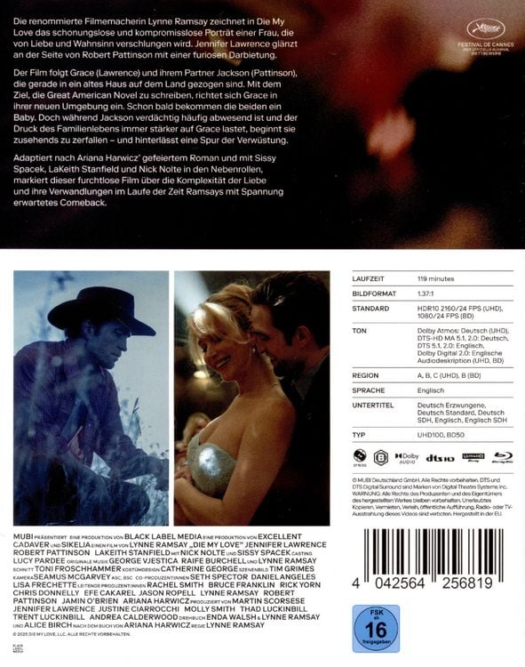 Produktbild: Die My Love (4K Ultra HD) + (Blu-ray)