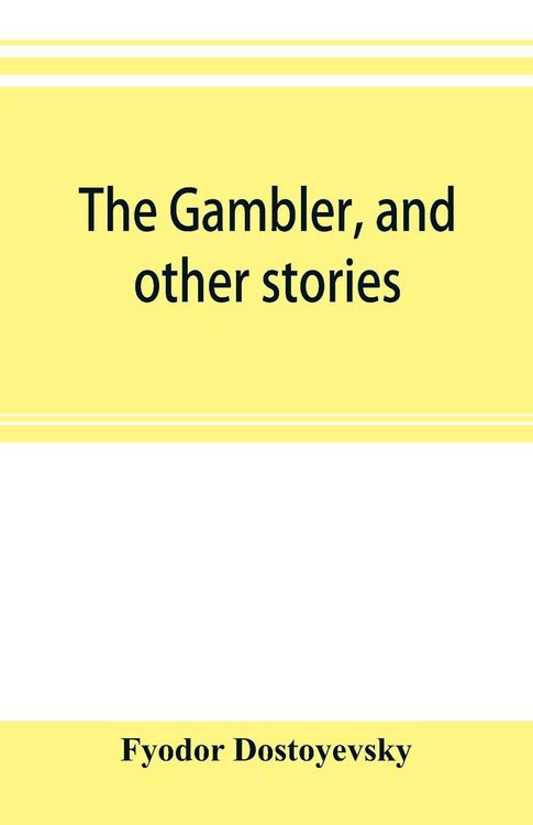 Produktbild: The gambler, and other stories
