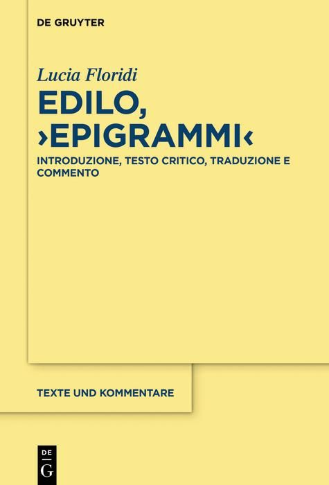 Produktbild: Edilo, >Epigrammi<