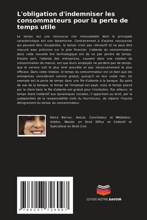 Produktbild: L'obligation d'indemniser les consommateurs pour la perte de temps utile