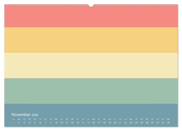 Produktbild: 70er Jahre Bastelkalender - DIY Kreativ-Kalender zum Selbstgestalten (hochwertiger Premium Wandkalender 2026 DIN A2 quer), Kunstdruck in Hochglanz