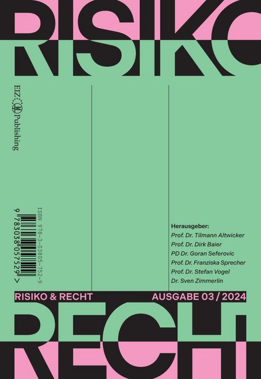Produktbild: Risiko & Recht 03/2024