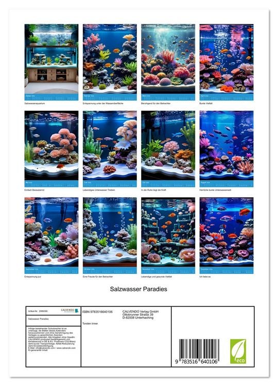Produktbild: Salzwasser Paradies (Wandkalender 2026 DIN A4 hoch), CALVENDO Monatskalender