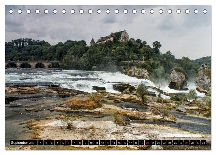 Produktbild: Bellevue Schweiz (Tischkalender 2026 DIN A5 quer), CALVENDO Monatskalender