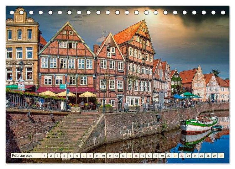 Produktbild: Reise durch Deutschland - Hansestadt Stade (Tischkalender 2026 DIN A5 quer), CALVENDO Monatskalender