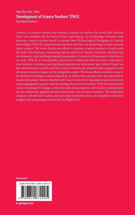 Produktbild: Development of Science Teachers' TPACK