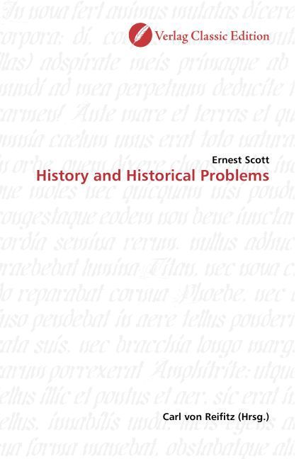 Produktbild: Scott, E: History and Historical Problems