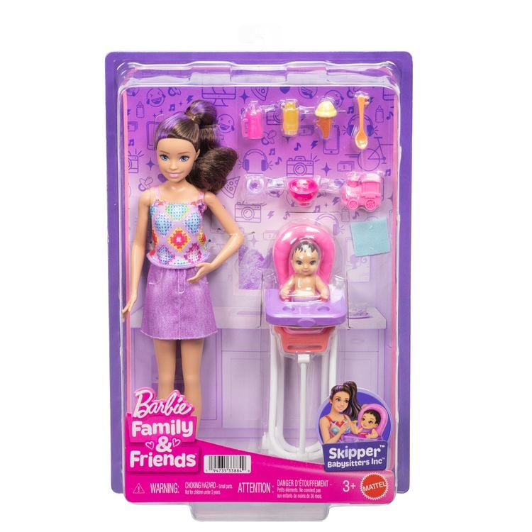 Produktbild: Barbie "Skipper Babysitters Inc." Hochstuhl Spielset