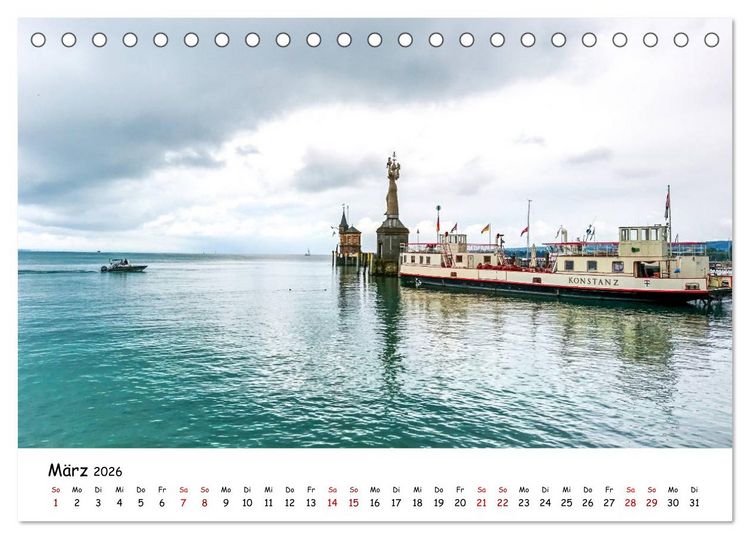 Produktbild: Konstanz - Juwel am Bodensee (Tischkalender 2026 DIN A5 quer), CALVENDO Monatskalender