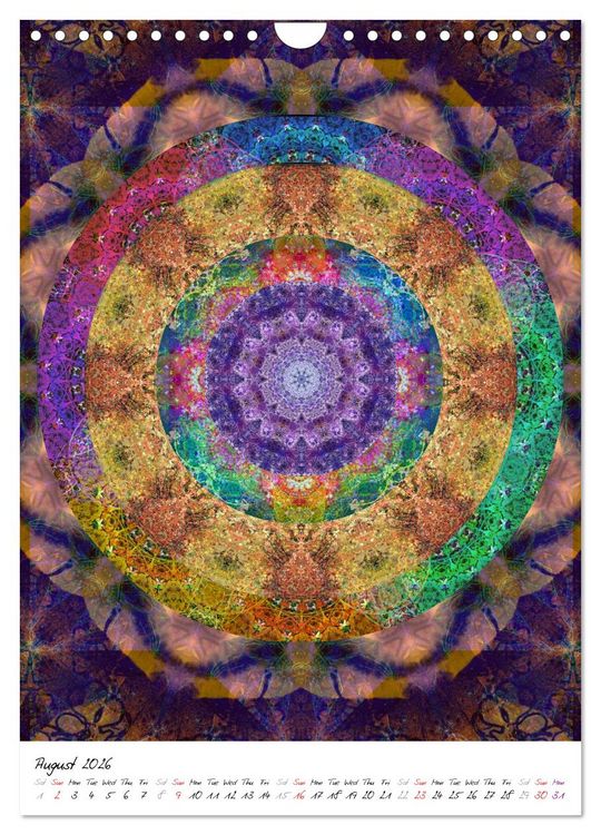 Produktbild: MANDALA COMPOSITIONS (Wall Calendar 2026 DIN A4 portrait), CALVENDO 12 Month Wall Calendar