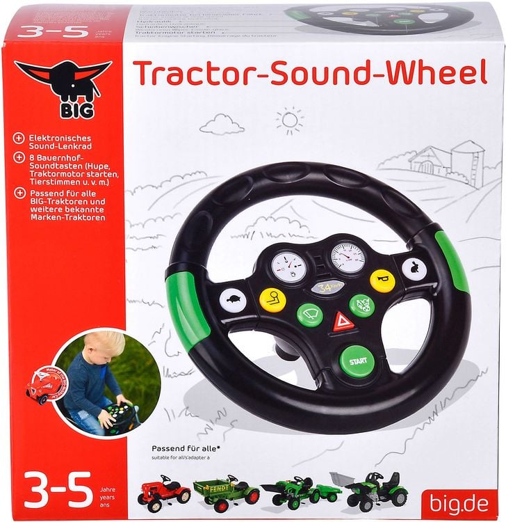 Produktbild: BIG Traktor Sound Lenkrad