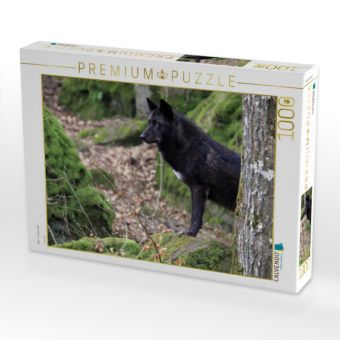 Produktbild: CALVENDO Puzzle Wolf - Timberwolf | 1000 Teile Lege-Gr&ouml;&szlig;e 64x48cm Foto-Puzzle f&uuml;r gl&uuml;ckliche Stunden