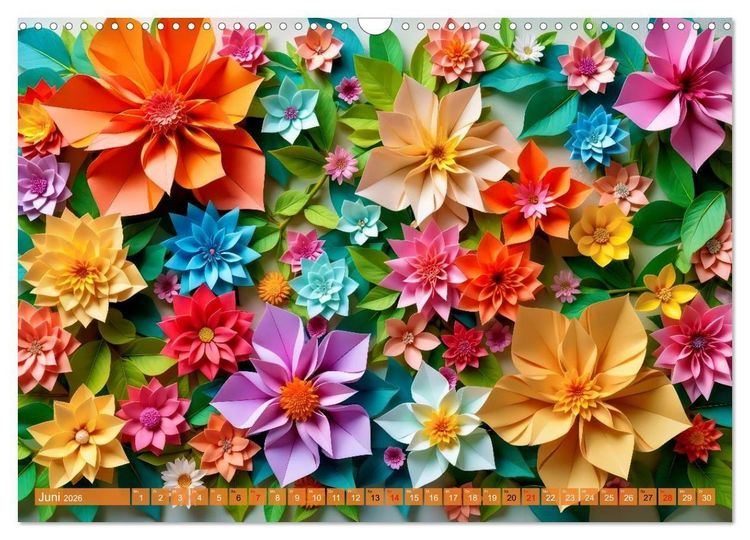 Produktbild: Origami-Formen (Wandkalender 2026 DIN A3 quer), CALVENDO Monatskalender