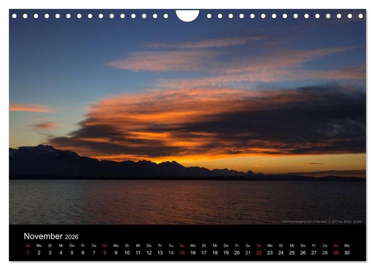 Produktbild: Licht &uuml;ber Bergen und Seen (Wandkalender 2026 DIN A4 quer), CALVENDO Monatskalender