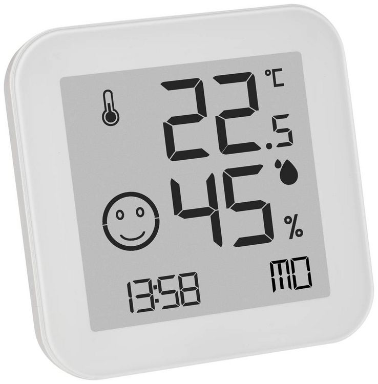 Produktbild: TFA Dostmann BLACK & WHITE Thermo-/Hygrometer Wei&szlig; 30.5054.02