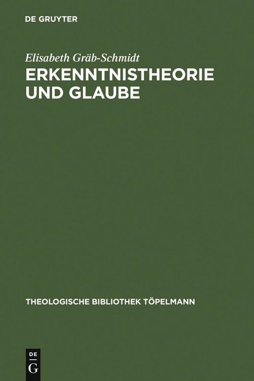 Produktbild: Erkenntnistheorie und Glaube