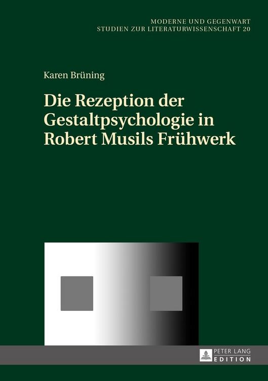 Produktbild: Die Rezeption der Gestaltpsychologie in Robert Musils Fr&uuml;hwerk
