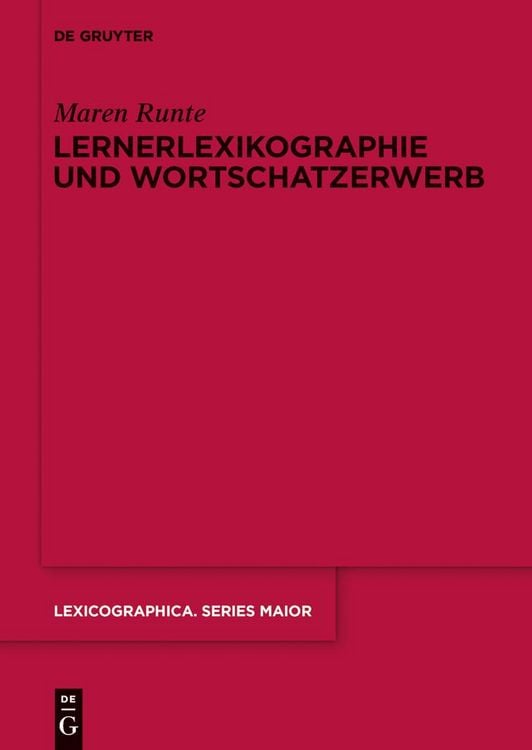 Produktbild: Lernerlexikographie und Wortschatzerwerb