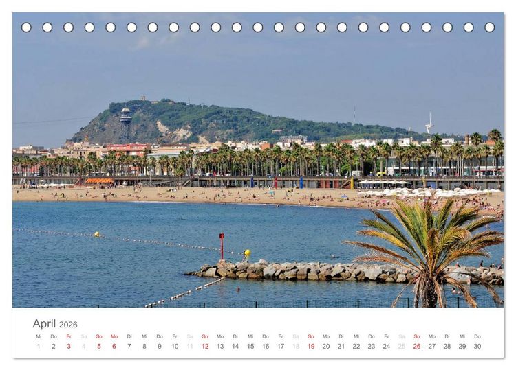 Produktbild: Barcelona im Auge der Kamera (Tischkalender 2026 DIN A5 quer), CALVENDO Monatskalender