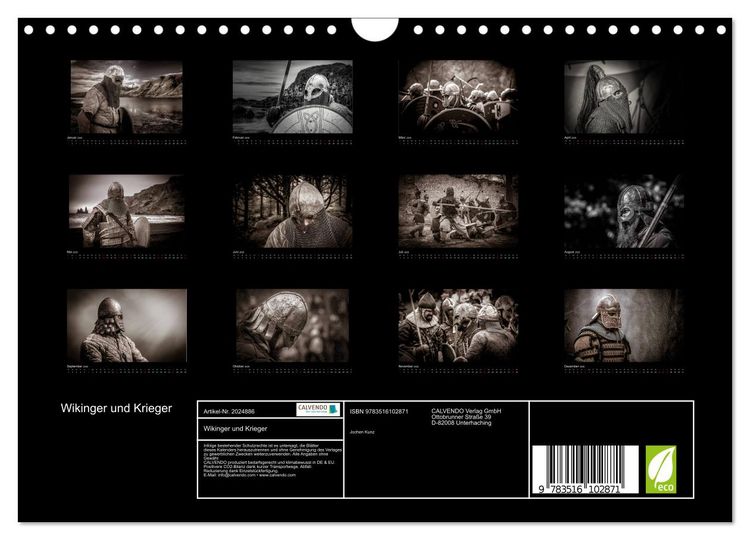 Produktbild: Wikinger und Krieger (Wandkalender 2026 DIN A4 quer), CALVENDO Monatskalender