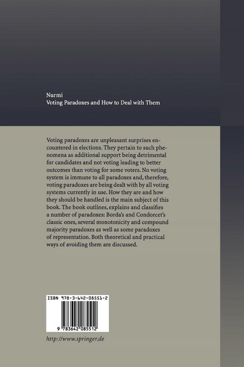 Produktbild: Voting Paradoxes and How to Deal with Them